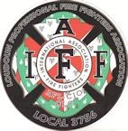 Black Loudoun County PF 3756 Shield IAFF
